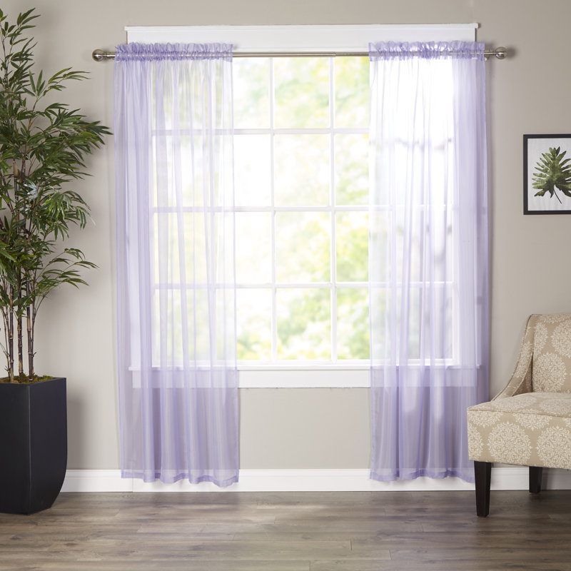Wayfair Basics™ Wayfair Basics Solid Sheer Curtain Panels & Reviews